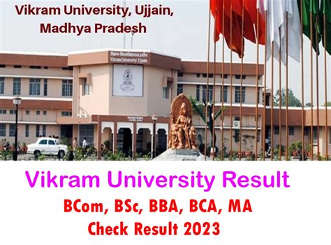vikram university revaluation result|Vikram University Result .